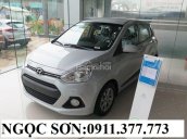 Cần bán Hyundai Grand i10 đời 2018, màu bạc, trả gop 80% xe - Lh Ngọc Sơn: 0911.377.773