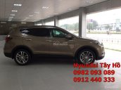 Hyundai Tây Hồ bán xe Hyundai Santa Fe 2017, full Option, máy dầu, giá tốt, gọi 0982093089