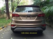 Bán xe Hyundai Santa Fe đời 2017, màu nâu 0913034357