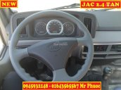 Xe tải JAC 2.4 tấn thùng kín vào thành phố, xe JAC 2T4 có máy lạnh, xe tải JAC 2T4 máy Isuzu