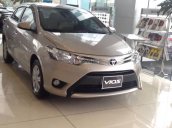 Bán ô tô Toyota Vios G đời 2017, màu ghi vàng, giao xe nhanh tại Vinh