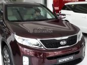 Cần bán Kia Sorento 2.4 GATH Full option 2018 mới, màu đỏ mận, giá chỉ từ 799 triệu kèm quà tặng và khuyến mãi khủng