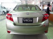 Toyota Vios 1.5E phiên bản động cơ mới 2017, màu vàng cát, giá tốt