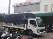 Bán Mitsubishi Canter 5 tấn đời 2017, màu trắng thùng bạt, thùng kín giao ngay