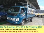 Bán xe tải Thaco Ollin 345 trọng tải 2T4 thùng mui bạt, xe tải 2T4 thùng kín