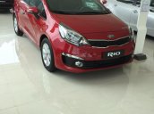 Kia Rio 2017 Sedan số tự động, nhập khẩu, màu đỏ, giá hấp dẫn- Kia Vĩnh Phúc, 0979.428.555