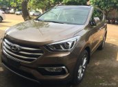 Cần bán Hyundai Santa Fe năm 2018 màu nâu, hỗ trợ vay vốn 80%, KM lớn 230.000.000đ. Hotline 0948945599 - 0935904141