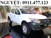 "Cực hot khuyến mãi tháng 11" Mitsubishi Triton 4X2AT, màu trắng, nhập khẩu, LH: Lê Nguyệt: 0911.477.123