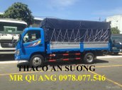 Giá xe tải Ollin 500b 5 tấn Trường Hải thùng kèo mui bạt giá lăn bánh