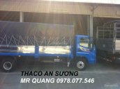 Giá xe tải Ollin 500b 5 tấn Trường Hải thùng kèo mui bạt giá lăn bánh