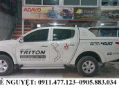 Bán ô tô Mitsubishi Triton mới sản xuất 2017, màu trắng, nhập khẩu - Liên hệ Lê Nguyệt: 0911.477.123