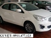 Bán xe Mitsubishi Attrage mới năm 2018, màu trắng, nhập khẩu nguyên chiếc, liên hệ: Lê Nguyệt: 0911.477.123