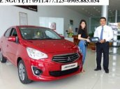 Bán xe Mitsubishi Attrage mới đời 2018, màu đỏ, nhập khẩu chính hãng, liên hệ: Lê Nguyệt: 0911.477.123