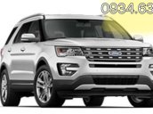 Bán Ford Explorer đời 2017 màu trắng, giá 2 tỷ 180 triệu, xe nhập, hỗ trợ vay 80%. Liên hệ: 0934.635.227