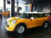 Bán xe Mini Cooper S 5 cửa màu vàng cam, mới chính hãng, bảo hành toàn quốc