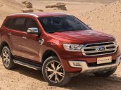 Bán ô tô Ford Everest Titanium 2017, màu đỏ, nhập khẩu