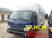TP. HCM Hyundai HD 650 đời mới, màu xanh lam, thùng kín inox 430