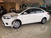 Toyota Vios trắng 2017 - Mua xe trả góp, thủ tục nhanh gọn - đại lý Toyota Mỹ Đình/ hotline: 0973.306.136