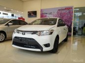 Toyota Vios trắng 2017 - Mua xe trả góp, thủ tục nhanh gọn - đại lý Toyota Mỹ Đình/ hotline: 0973.306.136