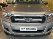 Bán Ford Ranger XLS 2.2 AT năm 2017, màu ghi vàng, nhập khẩu nguyên chiếc, giá tốt