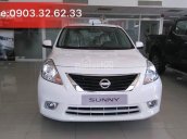 Bán xe Nissan Sunny XV SX đời 2017 màu trắng, có xe giao ngay, hỗ trợ 80% giá trị xe