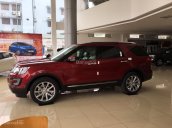 Bán xe Ford Explorer Ecoboost I4 2.3L màu đỏ mới 100%, hỗ trợ trả góp 80% thủ tục nhanh gọn