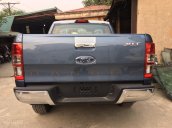 Giao ngay Ford Ranger XLT xanh thiên thanh 2 cầu, số sàn, bản full, hỗ trợ trả góp 90%