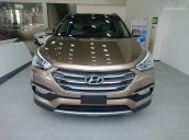 Hyundai Santa Fe máy xăng SX 2018 màu nâu vàng các phiên bản, khuyến mãi lớn, cam kết giá tốt nhất thị trường