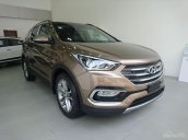 Hyundai Santa Fe máy xăng SX 2018 màu nâu vàng các phiên bản, khuyến mãi lớn, cam kết giá tốt nhất thị trường