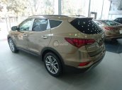 Hyundai Santa Fe máy xăng SX 2018 màu nâu vàng các phiên bản, khuyến mãi lớn, cam kết giá tốt nhất thị trường