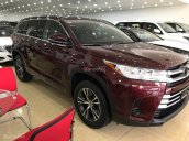 Bán Toyota Highlander LE 2017, xuất Mỹ, màu đỏ mận - LH 0904927272