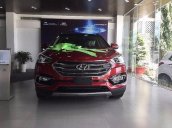 Bán Hyundai Santa Fe 2.4AT 2WD đời 2017, màu đỏ