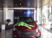 Bán Hyundai Santa Fe 2.4AT 2WD đời 2017, màu đỏ