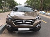 Bán xe cũ Hyundai Santa Fe CRDi 4WD đời 2015, màu nâu như mới