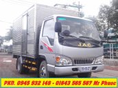 Xe tải JAC 1.5 tấn thùng kín, xe JAC 1T5 động cơ ISUZU có máy lạnh, xe JAC 1.5T giao xe ngay