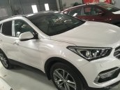 Bán Hyundai Santa Fe diesel đời 2017, màu trắng