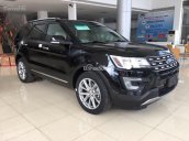 Cần bán Ford Explorer Limited đời 2017, màu đen, nhập khẩu nguyên chiếc, hỗ trợ trả góp thủ tục nhanh gọn: 0961917516