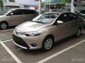 Bán xe Toyota Vios 1.5E MT đời 2017, màu vàng, giá tốt tại Hà Tĩnh