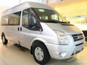 Bán Ford Transit Luxury đời 2017, xe mới, màu bạc, 919tr