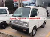 Bán Suzuki tải Van, xe tải cóc, xe mới 100%, màu trắng, có sẵn giao ngay, giá chỉ 284 triệu