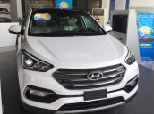 Xe Hyundai Santa Fe 2.4 AT đời 2017, màu trắng liên hệ Hữu Song: 0935415271-0915361068