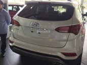 Xe Hyundai Santa Fe 2.4 AT đời 2017, màu trắng liên hệ Hữu Song: 0935415271-0915361068