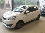 Cần bán Mitsubishi Mirage CVT đời 2017, màu trắng, nhập khẩu nguyên chiếc