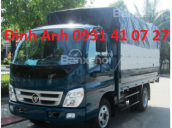 Tp. HCM xe Thaco Ollin345 mui bạt bửng, tải trọng 2.4 tấn, thùng dài 3m7, động cơ công nghệ Isuzu đời 2017