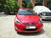 Bán xe Hyundai Accent Blue 2015, số tự động màu đỏ, xe gia đình sử dụng