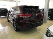 Bán Toyota Highlander LE 2017 USA màu đỏ mận, nội thất nâu da bò - LH 0904927272