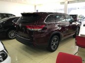 Bán Toyota Highlander LE 2017 USA màu đỏ mận, nội thất nâu da bò - LH 0904927272