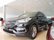 Cần bán xe Hyundai Santa Fe 2.4AT 4WD sản xuất 2017, màu đen