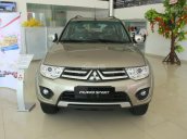 Bán Mitsubishi Pajero Sport máy dầu đời 2017, màu vàng cát tại Đà Nẵng, LH: 0931.911.444