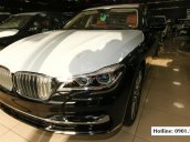 Bán BMW 7 Series 740Li model 2017, màu đen mui trắng, nhập khẩu nguyên chiếc